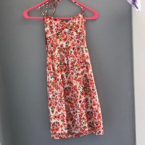 Floral halter dress